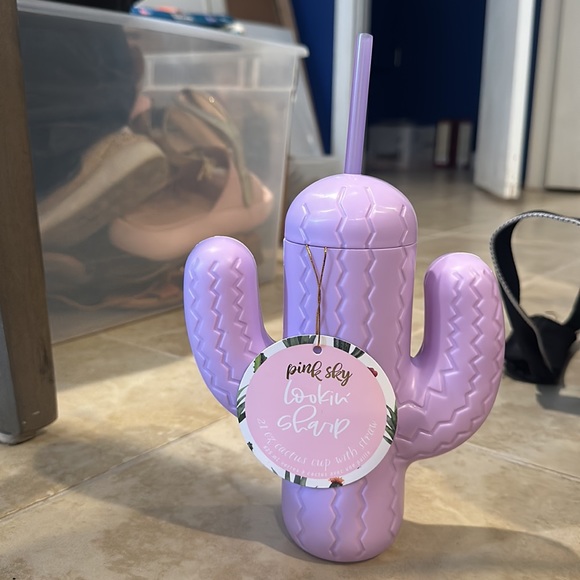 NWT pink sky | purple cactus cup - Picture 2 of 2
